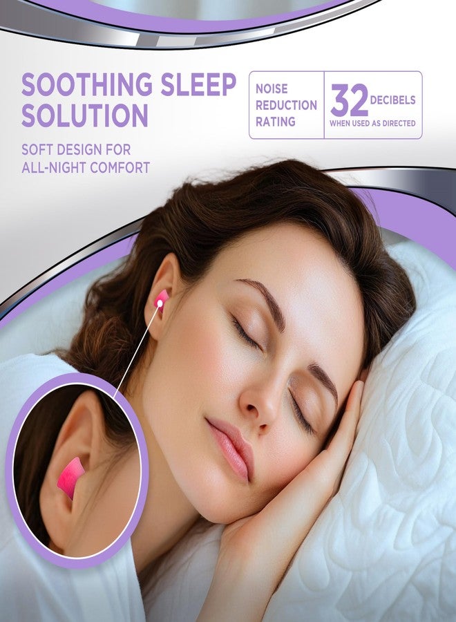 Hearos Sleep Pretty Tonight Foam Ear Plugs, Hearing Protection, 32 NRR, 12 Pair,Purple,5803 - Image 2